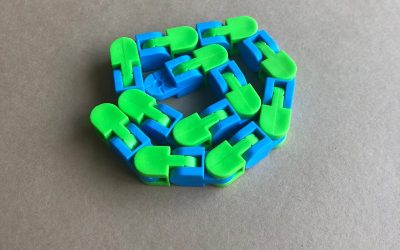 Fidget Toy armband blauw-groen 2