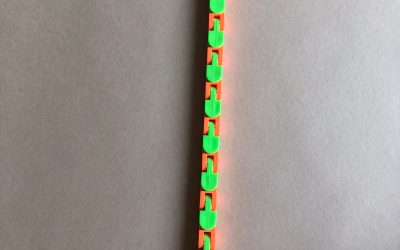 Fidget Toy armband oranje-groen 3